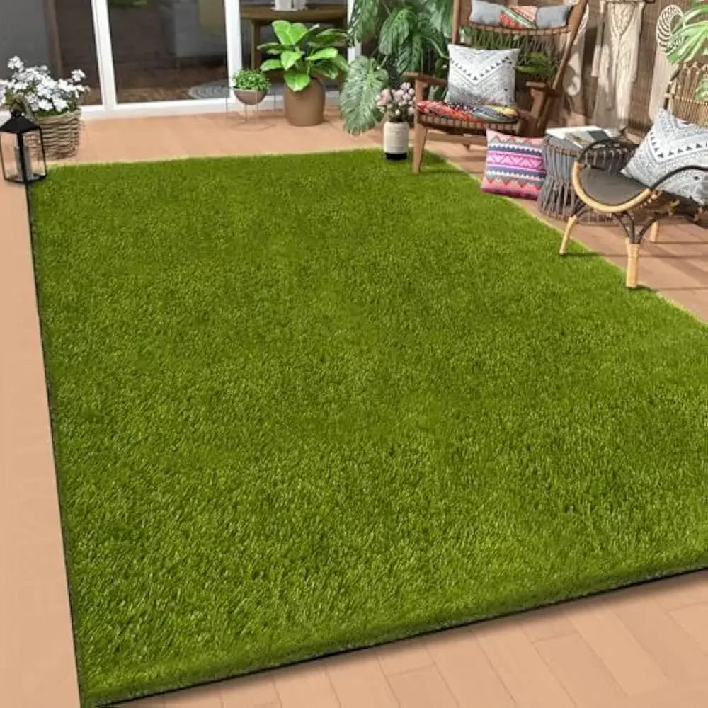 5x8 Ft Realistic Artificial Turf Grass Rug Indoor Outdoor Garden Lawn Landscape Patios Decoration