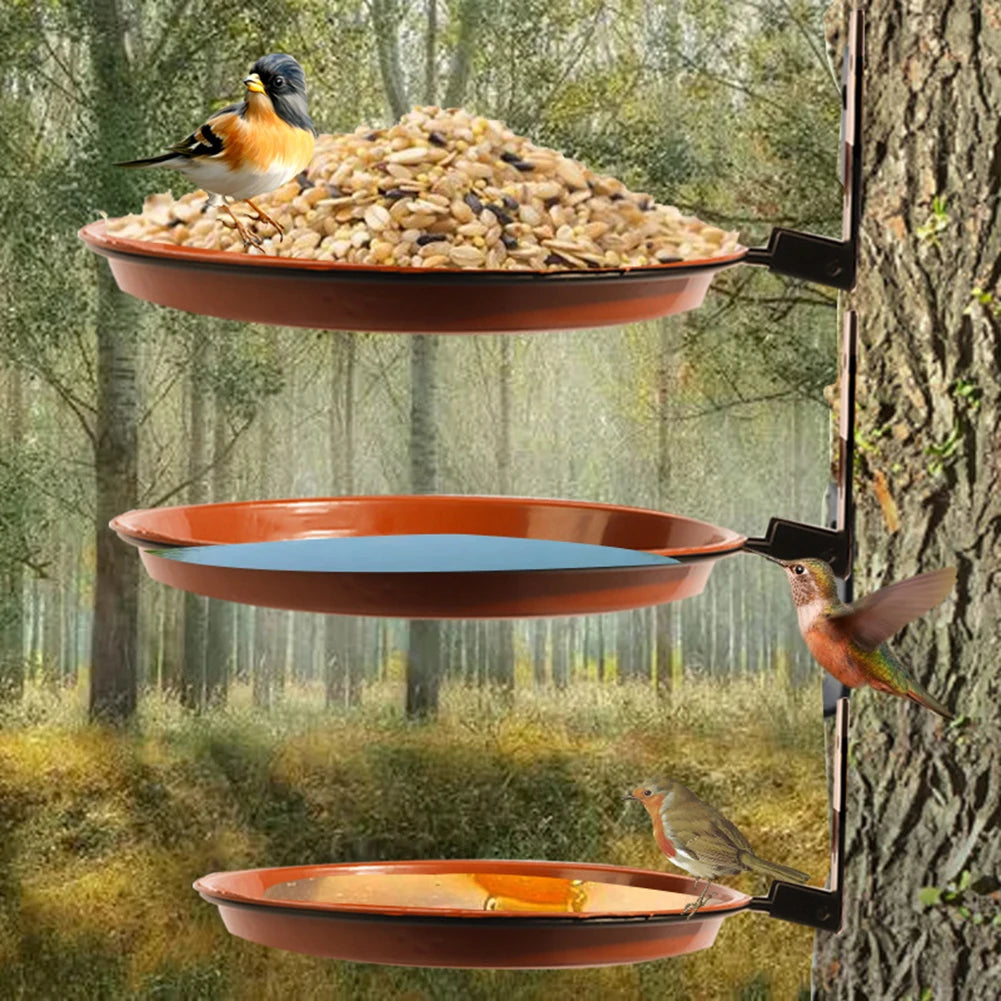 Shunmaii Bird Bath Spa Tray Weatherproof Bird Feeder