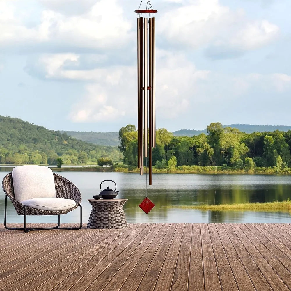 Wind Chimes of Venus 58 Inch Bronze Large Deep Tone Wind Chime Decor for Outdoor Garden Patio Porch