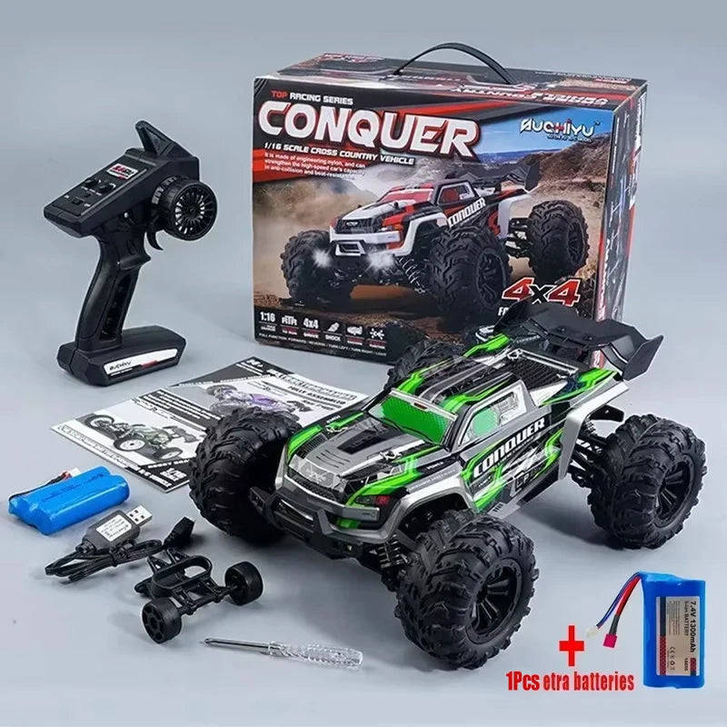 WLtoys 1:16 Scale Large RC Car 50km/h High Speed 4WD Remote Control Off Road Monster Truck Toy for Boys
