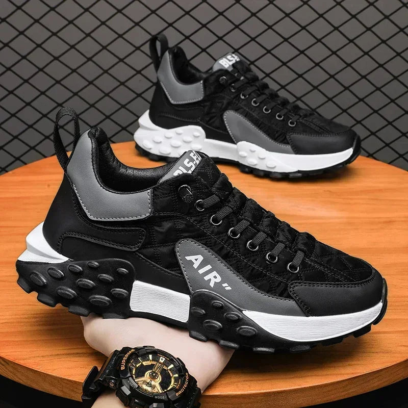 Men's Casual Platform Sneakers Breathable Walking Shoes
