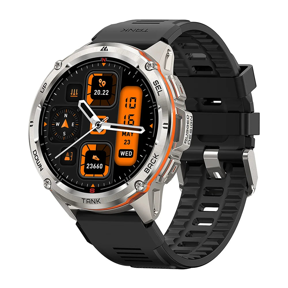 Original KOSPET TANK T3 Ultra Smart Watch for Men and Women GPS Fitness Tracker with AMOLED Display and Bluetooth Connectivity