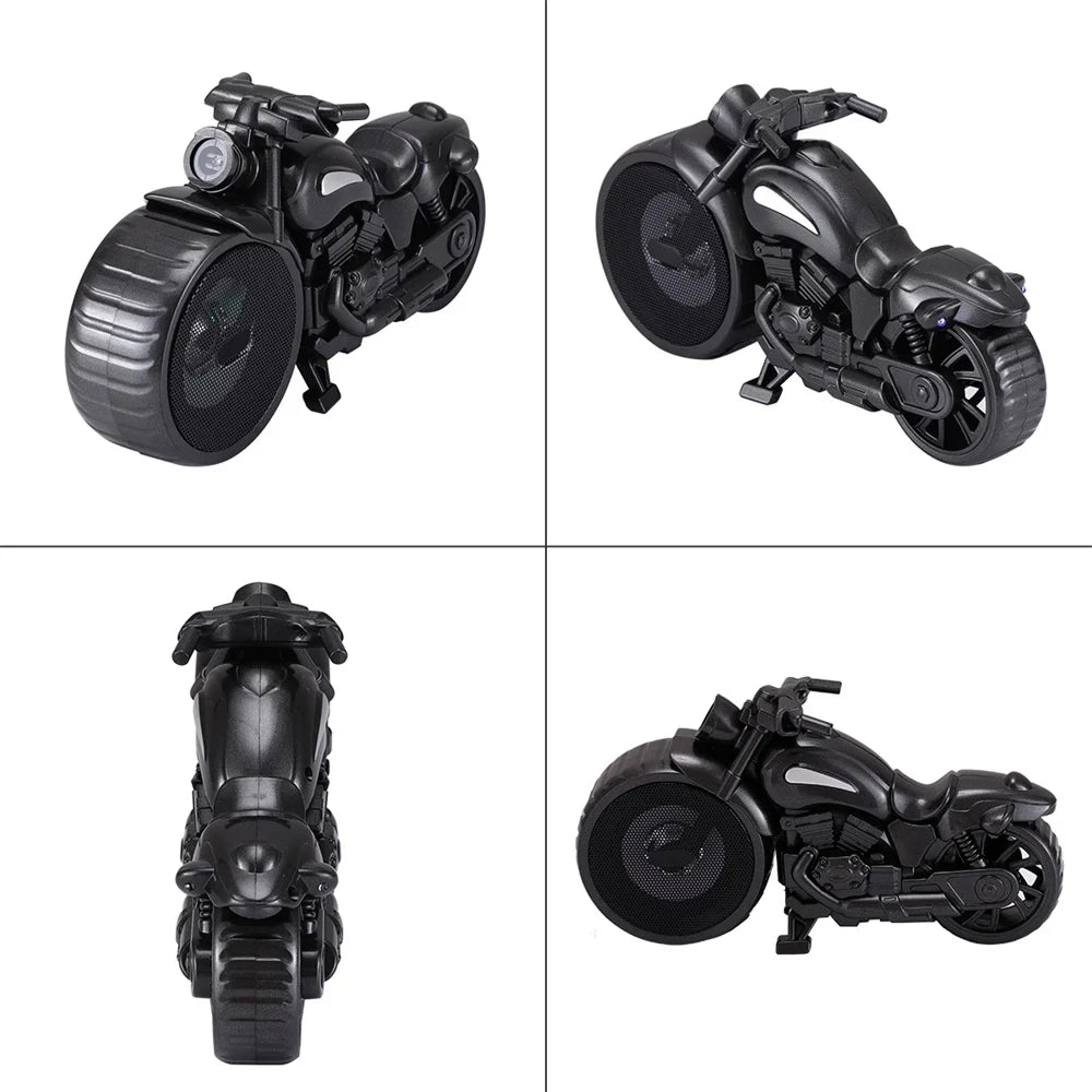 CURUK Bluetooth Motorcycle Replica Speaker FM Radio LED