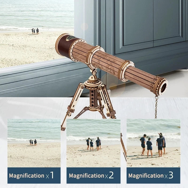 Robotime ROKR Monocular Telescope 3D Wooden Puzzle Toy