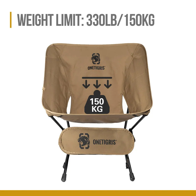 OneTigris Portable Camping Chairs Foldable Outdoor Use