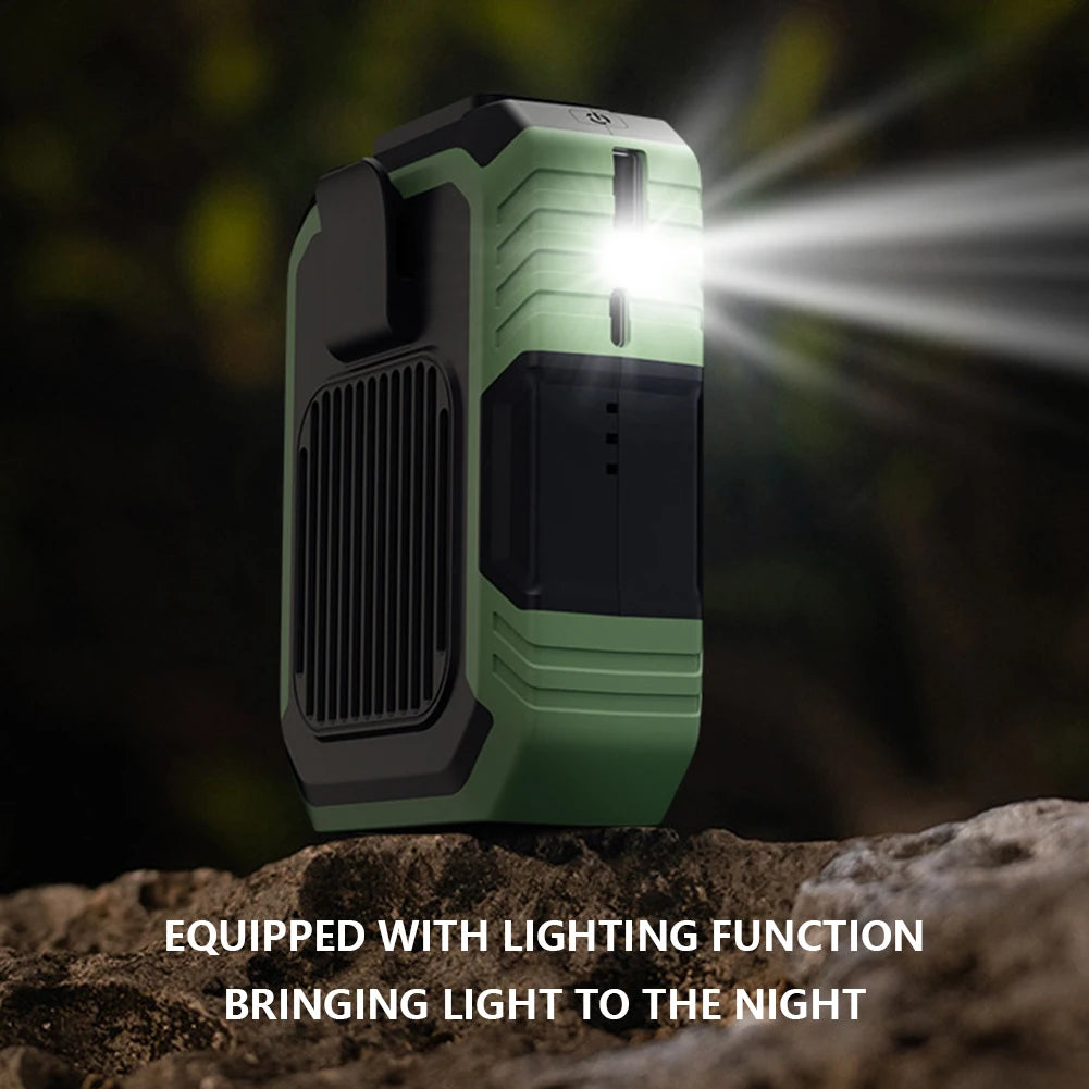 Happy Life Goods 25 Waist Clip Fan USB Rechargeable LED