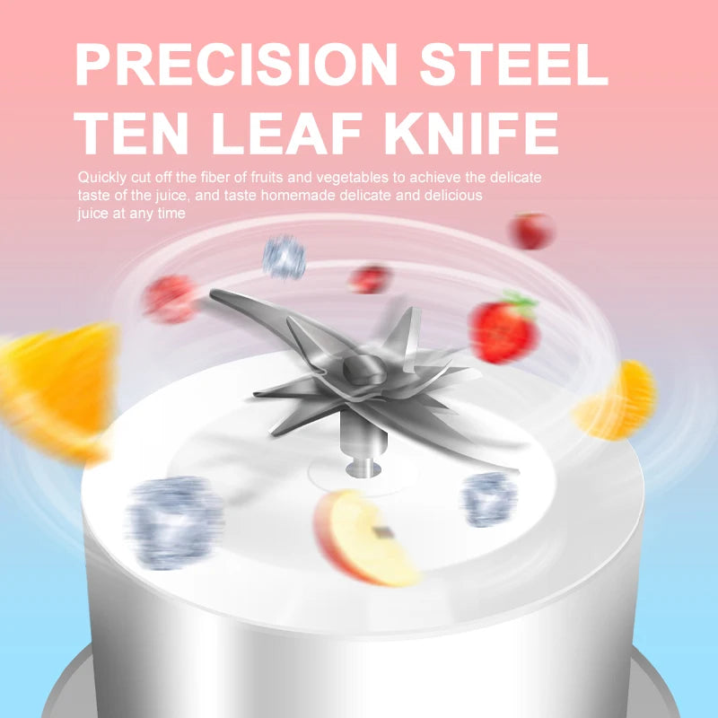 USB Charging Portable Juicer Blender for Fruit Smoothies