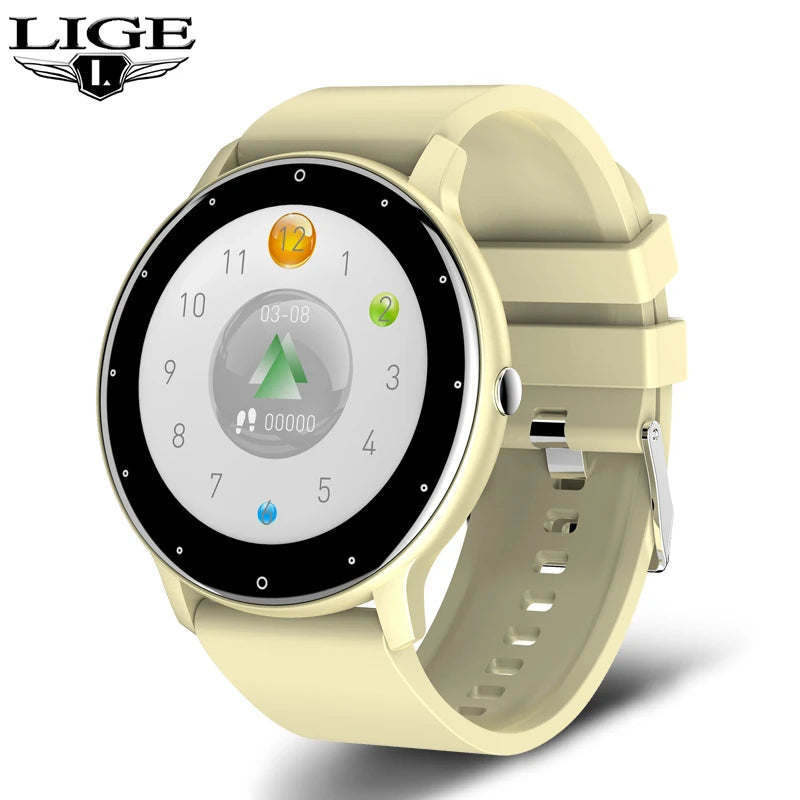 LIGE 2025 New Smart Watch for Men Full Touch Screen Sport Fitness Watch IP67 Waterproof Bluetooth Smartwatch for Android and iOS