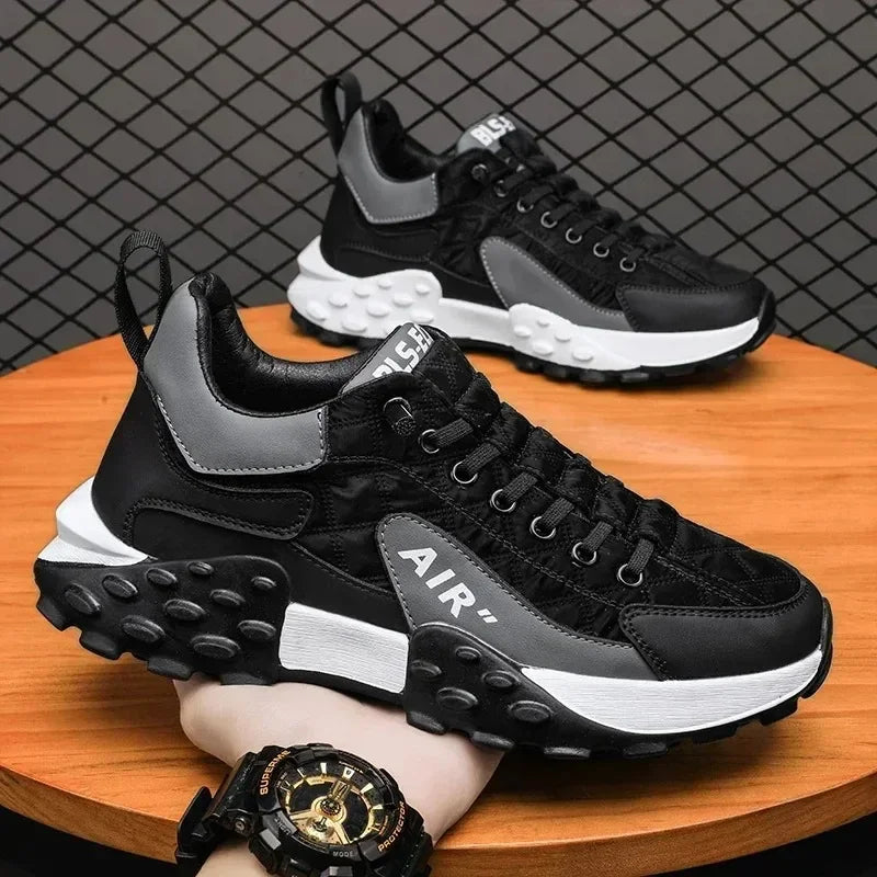 Men's Casual Platform Sneakers Breathable Walking Shoes