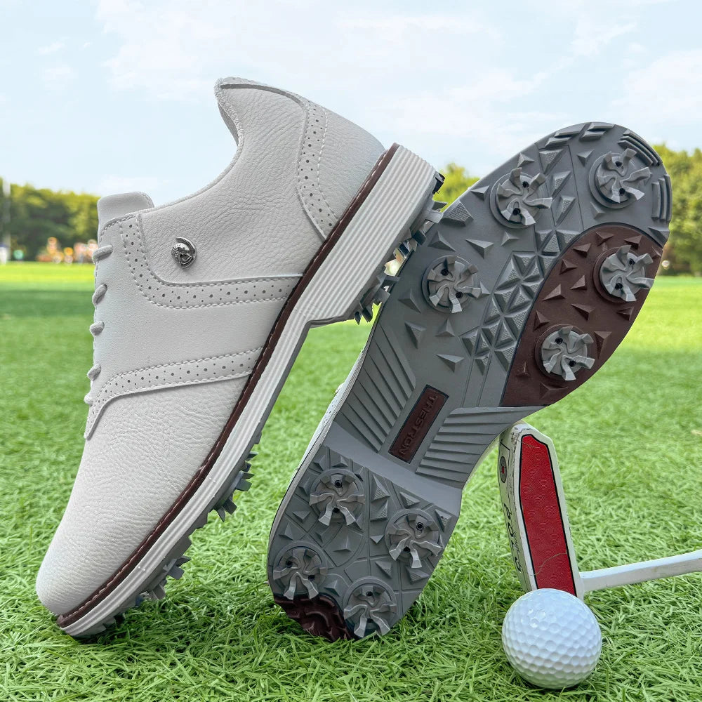 Lenox Men Golf Shoes Spikes Sneakers For Golfers Premium