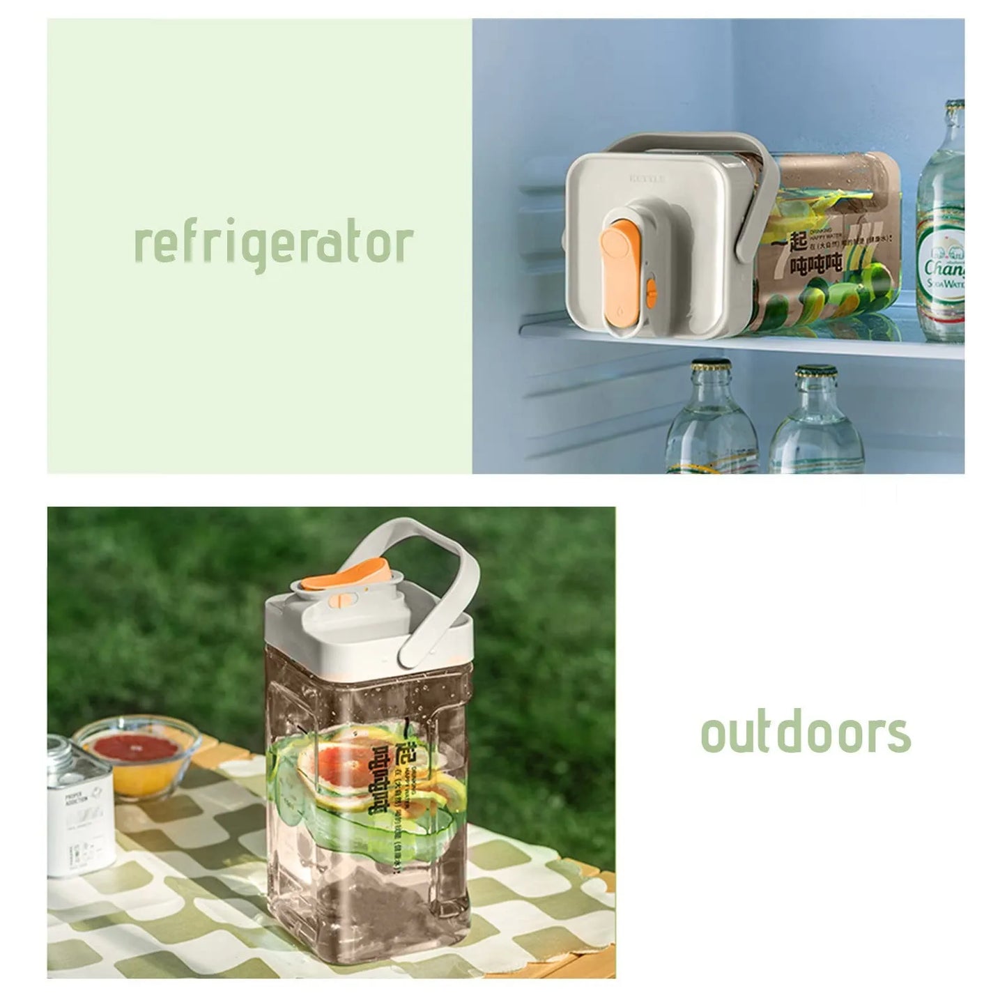 Refrigerator Cold Kettle With Faucet Large Capacity Juice Drink Bucket Eco-Friendly Kitchen Tool