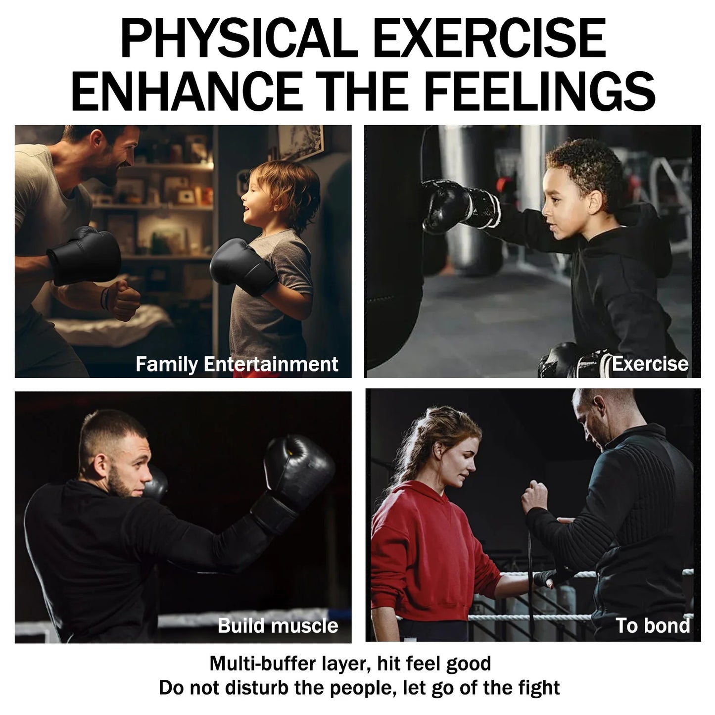 Music Boxing Trainer Wall Mounted Punching Machine 9 Speed