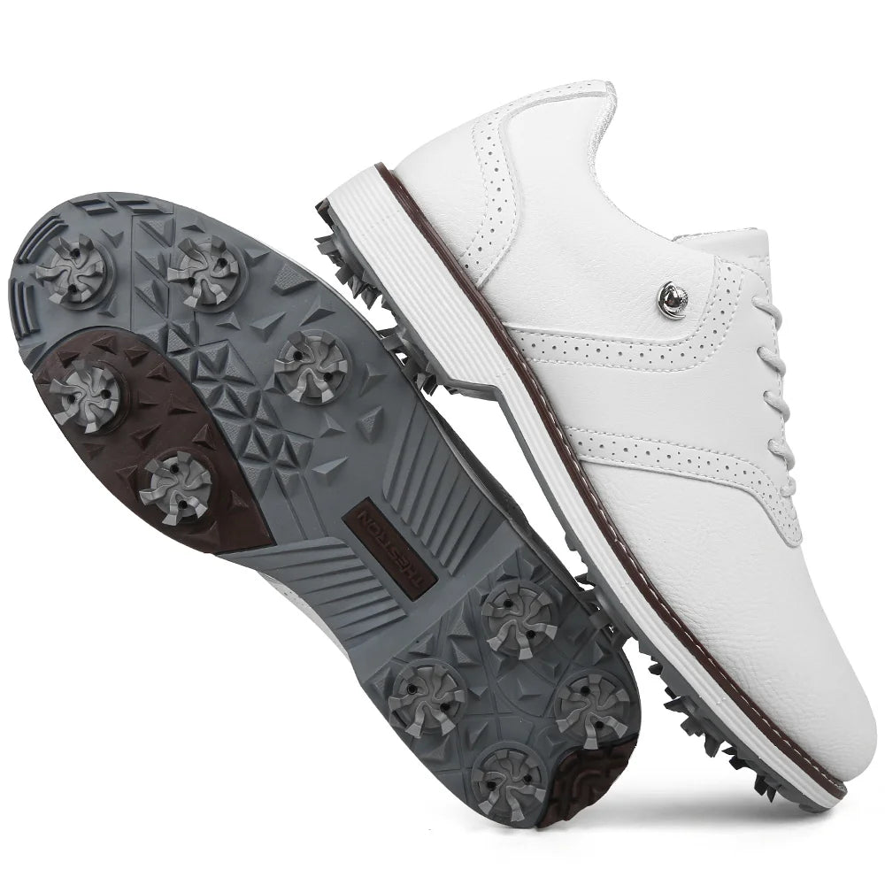 Lenox Men Golf Shoes Spikes Sneakers For Golfers Premium
