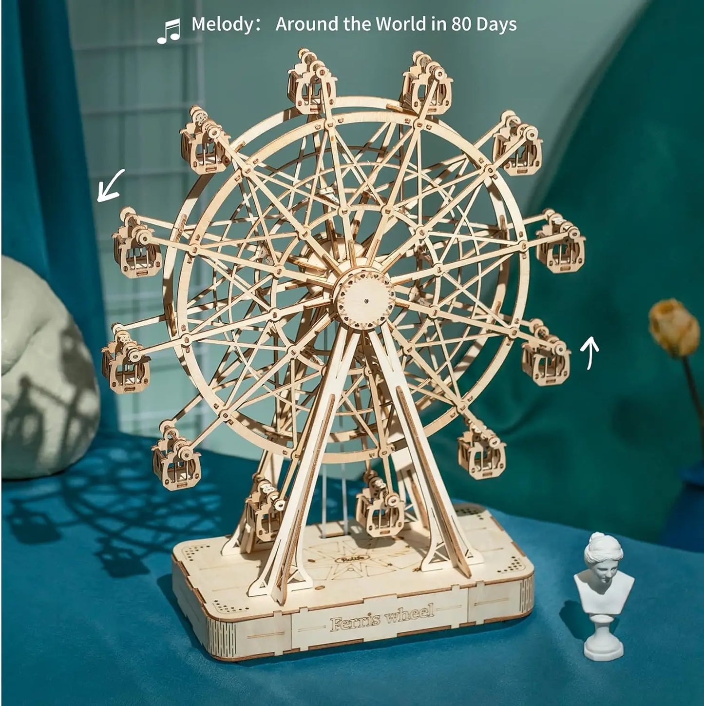Robotime Rolife 3D Puzzle Ferris Wheel Music Box Kit