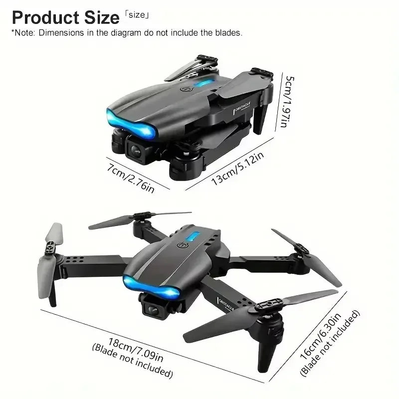 E99 E88 4K Professional RC Drone with Wide HD Camera and WIFI FPV Real Time Transmission One Key Start Ideal Gift Toy for Adults and Kids