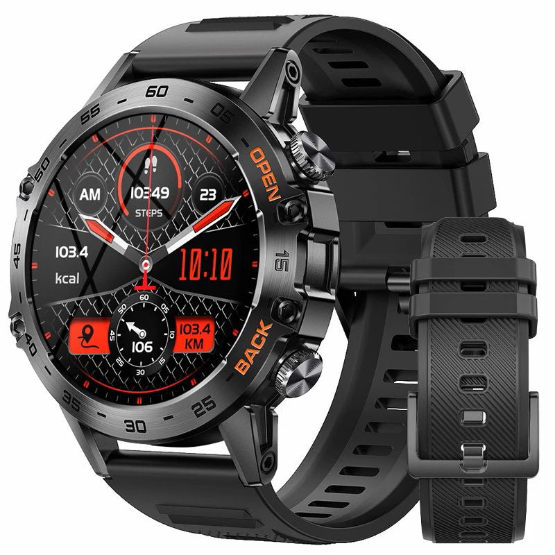 LIGE Smartwatch For Men Bluetooth Calling Waterproof Health Monitoring 400mAh Outdoor Sport Smartwatch Reloj Hombre