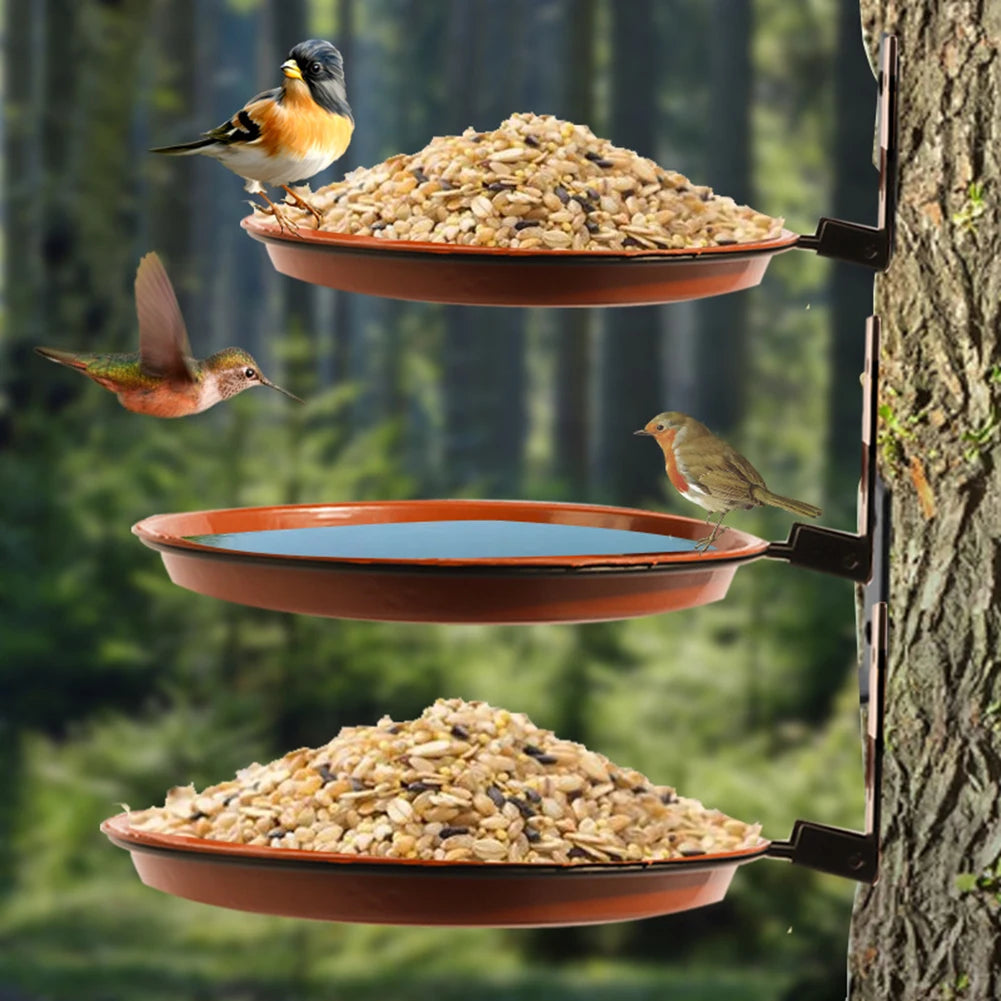 Shunmaii Bird Bath Spa Tray Weatherproof Bird Feeder