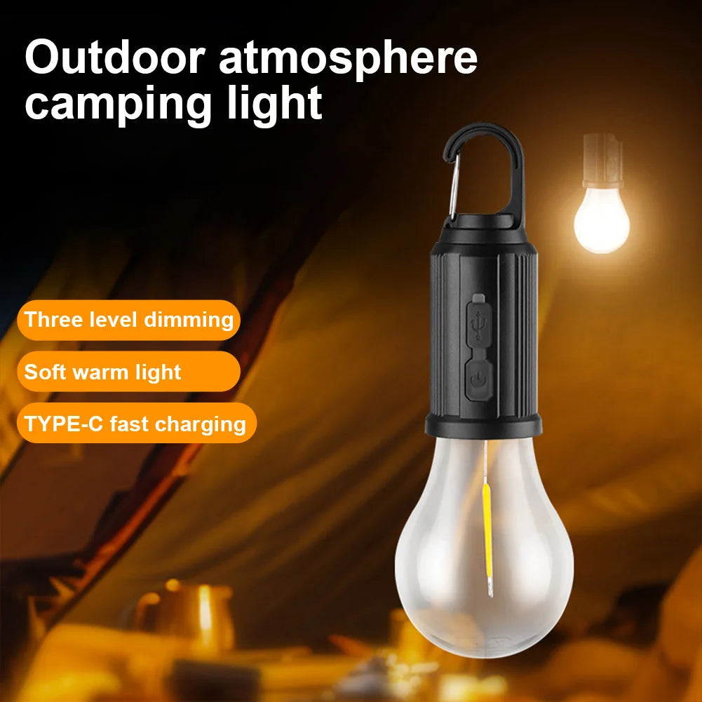 Shunmaii Solar LED Camping Lantern Rechargeable Waterproof