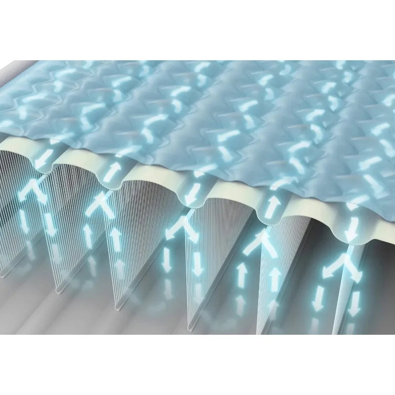 Intex 24 Inch Dream Lux Pillow Top Dura Beam Airbed Mattress with Built in Pump for Travel and Camping 600 Pound Weight Capacity