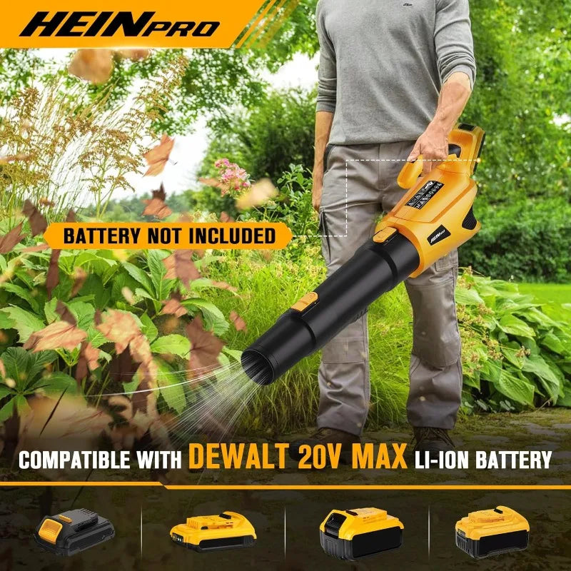 2 in 1 Cordless Leaf Blower and String Trimmer Combo Compatible with Dewalt 20V Battery 500 CFM 150 MPH Electric Leaf Blower 12 Inch Cordless Weed Wacker