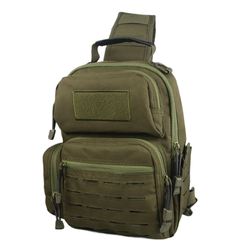 Outdoor Tactical Shoulder Bag Military Sling Bag Large Capacity Chest Pack for Hunting Camping Every Day Carry