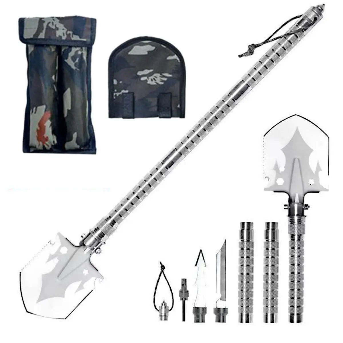 Multi Functional Detachable Foldable Military Electric Shovel Outdoor Survival Equipment Self Defense Tools Camping Accessories