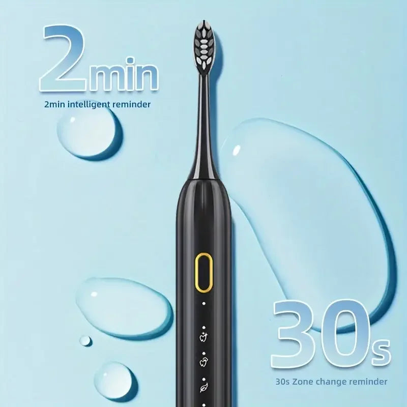 Bristle Electric Toothbrush Rotary Deep Clean with Timer