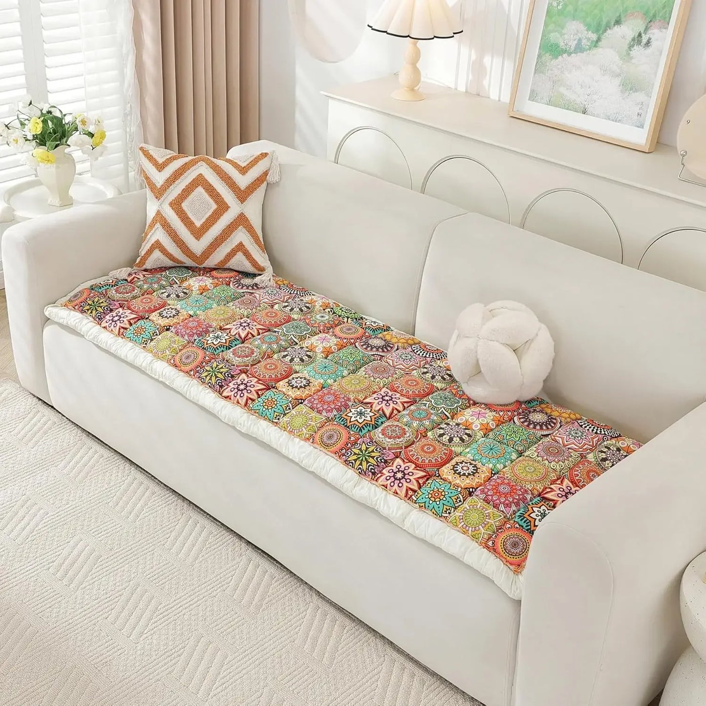 Couch Cover for Dogs Washable Pet Sofa Cover Dog Couch Cover Protector Non Slip Dog Bed Mat Soft Fuzzy Fabric