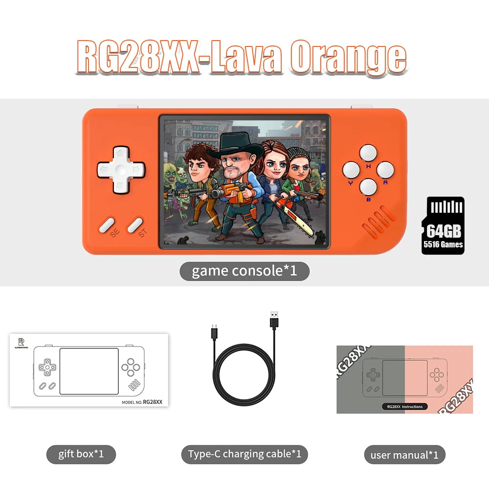 Anbernic RG28XX Handheld Game Console Linux Quad Core