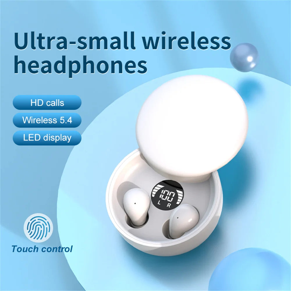 Invisible Earbuds Mini Wireless Bluetooth Earpiece Discreet Earphones for Music and Work