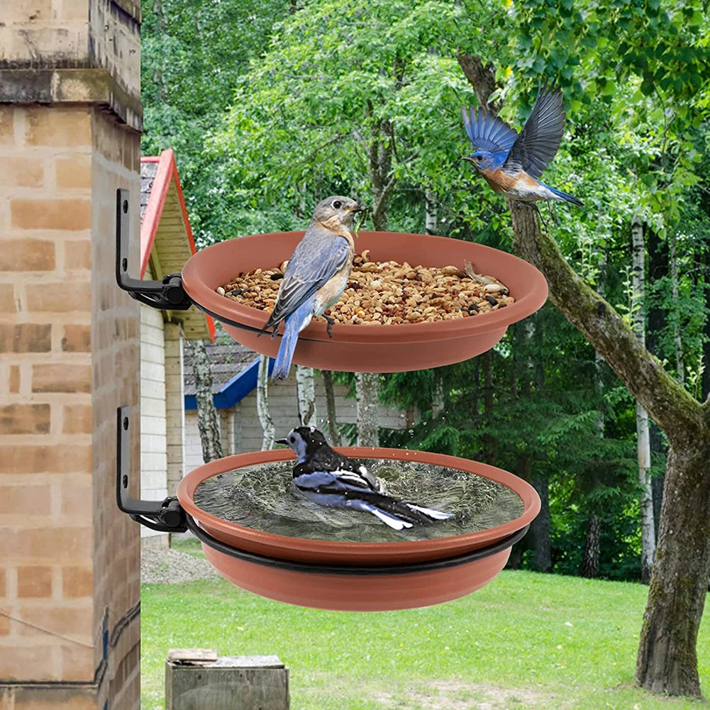 Shunmaii Bird Bath Spa Tray Weatherproof Bird Feeder