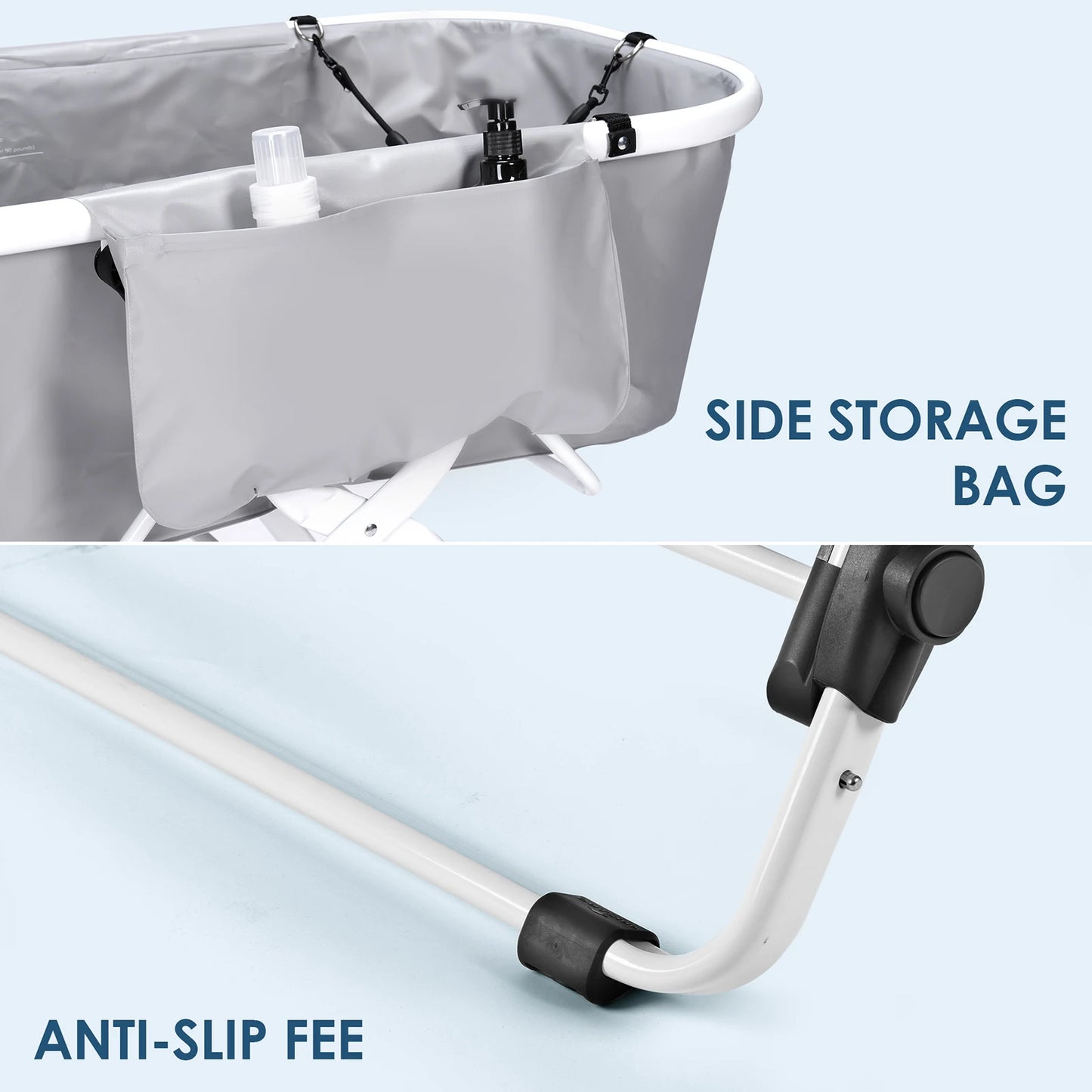 Portable Pet Bathtub Foldable Elevated Small Medium Dog Bath Tubs for Bathing Shower Grooming and Washing Pool for Dogs