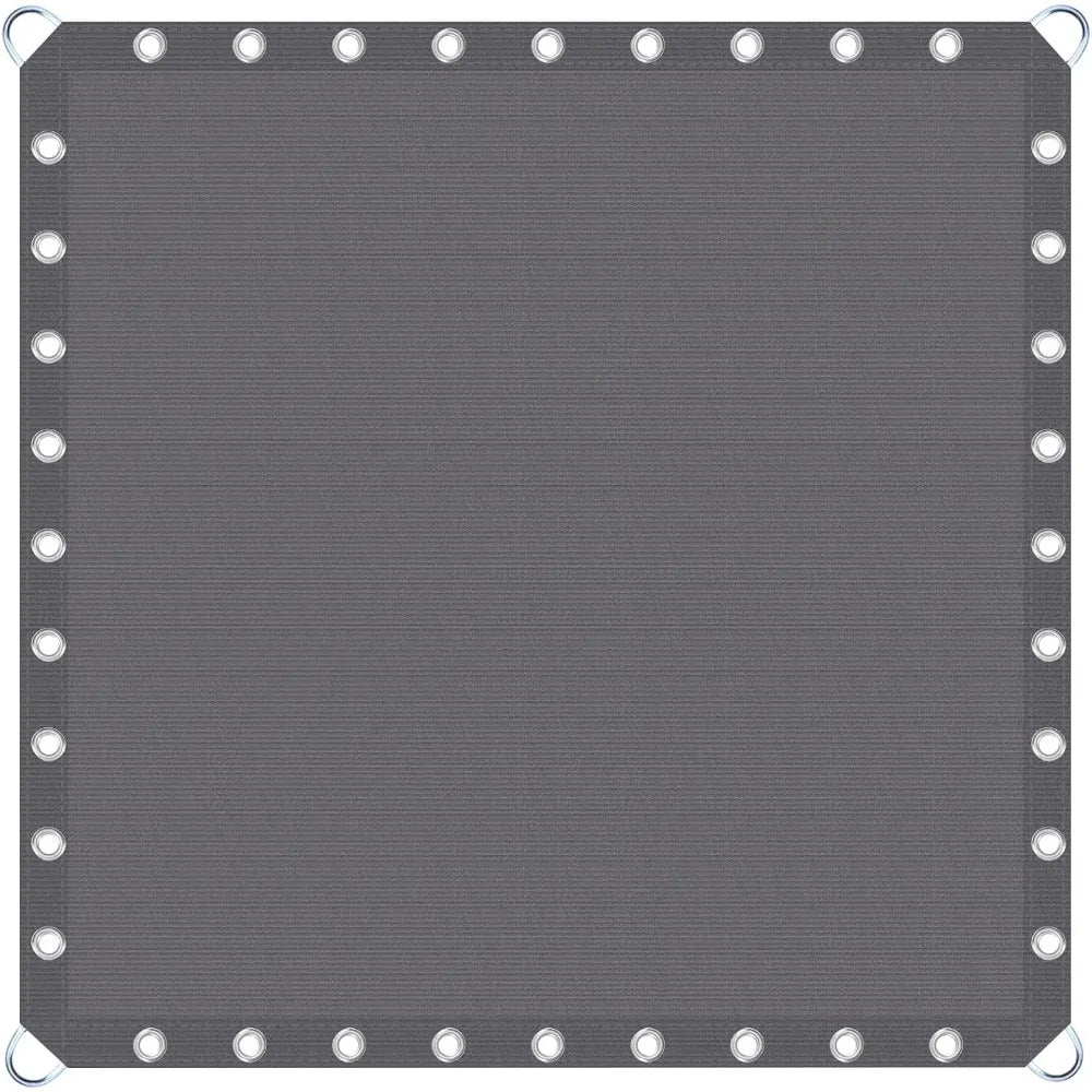 20x20 FT Shade Fabric Sun Shade Cloth Outdoor Privacy Screen with Grommets and D-Ring for Patio Garden Pergola Grey