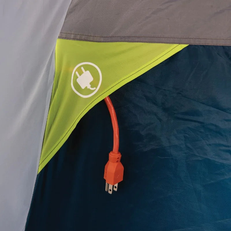 Ozark Trail 10 Person Dome Tent with Screen Porch 3 Room Family Camping Tent with Weather Protection