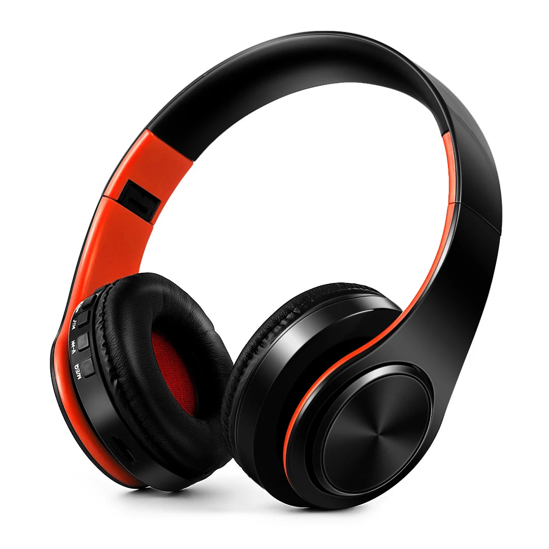 2025 Upgrading Wireless Bluetooth Headphones Stereo Headset Music Sports Overhead Earphone with Microphone for Smartphone TV PC Tablet