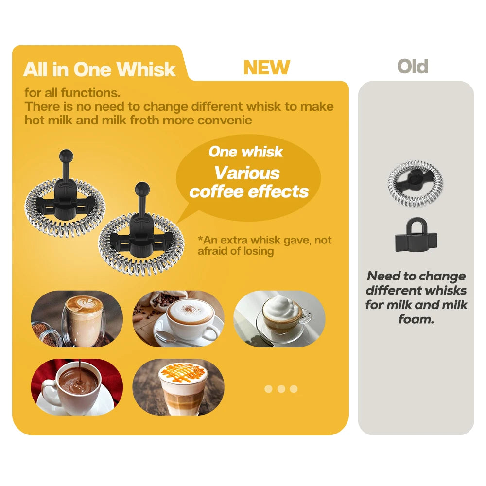 HiBREW M1A Electric Milk Frother Frothing Foamer Latte Maker