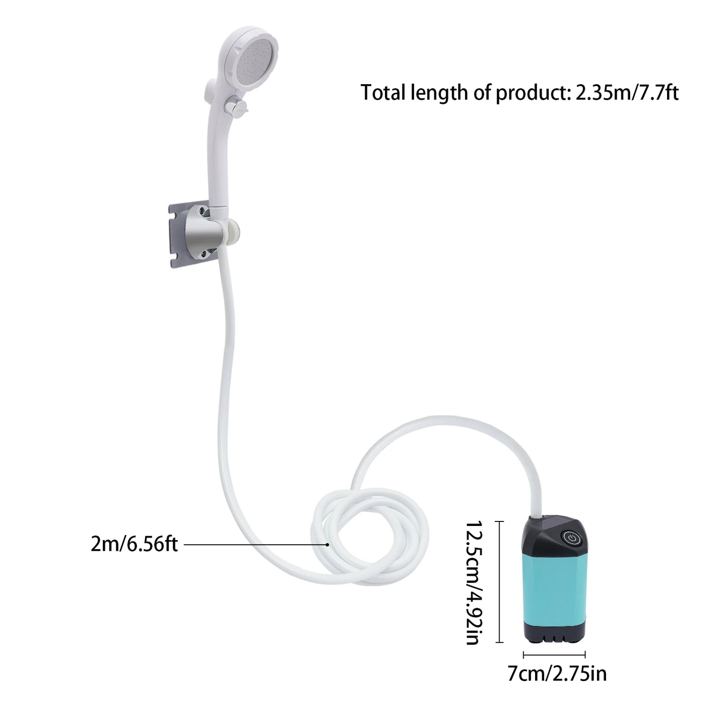 Portable Electric Camping Shower Kit for Beach and RV Travel