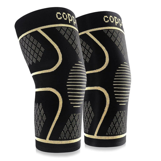 Copper Knee Pads for Joint Support and Pain Relief Unisex Running and Exercise Gear 1 Pair