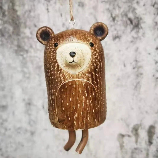 1PC Nordic Rustic Animal Wind Chimes Vintage Room Decor Cute Animal Resin Garden Door Outdoor Decor