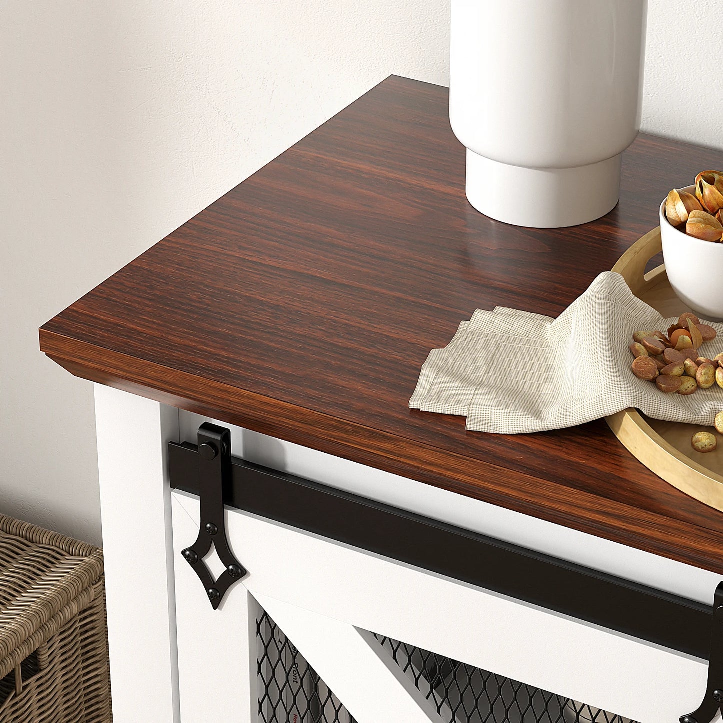 VOWNER Modern TV Stand Media Console With Drawer Cabinets